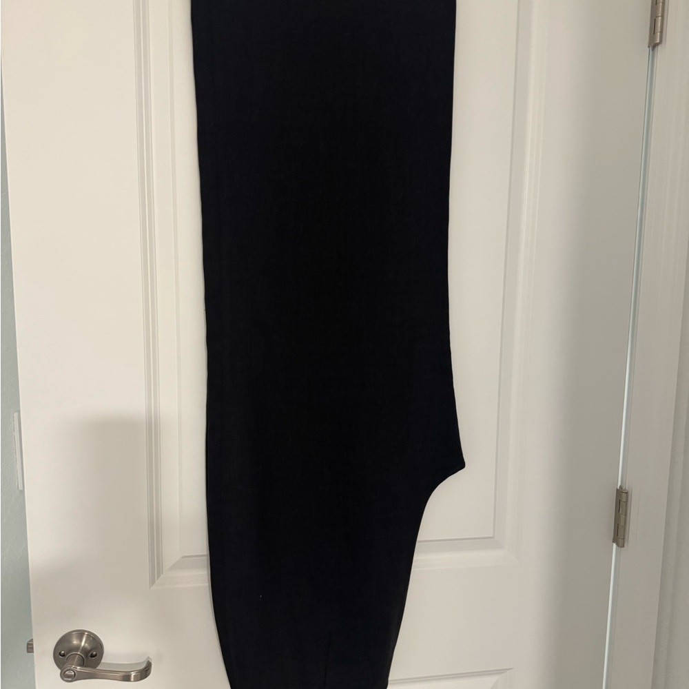 Eileen Fisher Black Wide Leg Crepe Pants